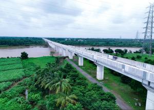 River Bridge on Purna River for Mumbai-Ahmedabad Bullet Train Project_July 2025