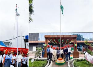 Independence Day celebration at various site offices of Mumbai-Ahmedabad Bullet Train project on 15th August 2025