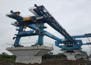 First Full Span Box Girder Launched Through Full Span Launching Gantry in Maharashtra for Mumbai-Ahmedabad Bullet Train Corridor