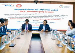NHSRCL Signs Agreement for Track related Works for the Mumbai-Ahmedabad Bullet Train Project in Maharashtra on 11th September 2025