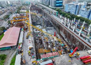 Work in Progress at Mumbai Bullet Train Station