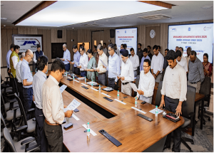 Shri Anjum Pervez, MD/NHSRCL, administered the vigilance pledge to officials at corporate office on the occasion of Vigilance Awareness Week 2025