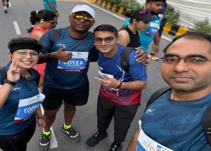 Team NHSRCL participated in the Vedanta Delhi Half Marathon 2025, celebrating strength, endurance, and the spirit of togetherness