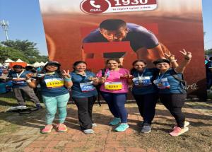 Team NHSRCL participated in the Vedanta Delhi Half Marathon 2025, celebrating strength, endurance, and the spirit of togetherness