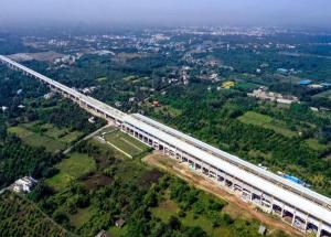 Work in progress at Bilimora Bullet Train station