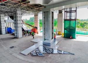 Work in progress at Bilimora Bullet Train station
