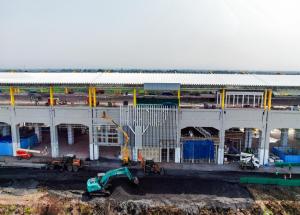 Work in progress at Bilimora Bullet Train station
