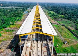Work in progress at Bilimora Bullet Train station