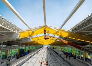 Work in progress at Bilimora Bullet Train station