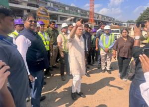 Hon’ble Minister of Railways, Shri Ashwini Vaishnaw visited Ahmedabad Bullet Train station on 3rd November 2025