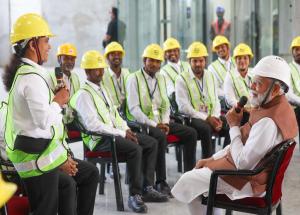 Hon’ble Prime Minister visit to under-construction Surat Bullet Train station on 15th November 2025