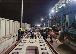 CAM injection work in progress in Anand district, Gujarat for Mumbai Ahmedabad Bullet Train project