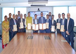 Contract agreement signing for Project Management Consultancy Services for  Signalling & Telecommunication System, SCADA System, and Ticketing System of Mumbai–Ahmedabad Bullet Train Project