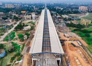 Work in progress at Vapi Bullet Train station