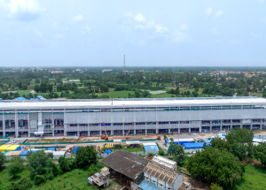 Work in progress at Anand Bullet Train station for Mumbai-Ahmedabad Bullet Train project
