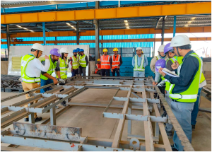 Completion of first track construction training module for the track works in Maharashtra section of the Mumbai–Ahmedabad Bullet Train project has been successfully completed