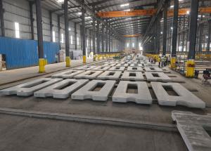 Track installation work on Mumbai-Ahmedabad Bullet Train Viaduct