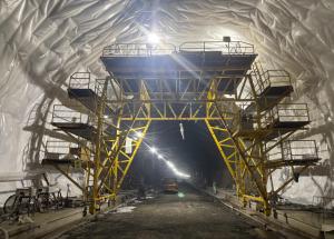 Under-construction 21 km tunnel for Mumbai-Ahmedabad Bullet Train Project