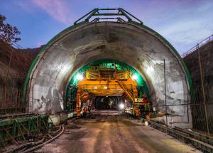 Work in progress at Shilphata Portal of the Mumbai Ahmedabad Bullet Train Project