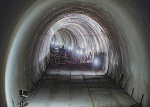 Completion of 5 km NATM tunnel out of 21 km long tunnel between BKC and Shilphata in Maharashtra