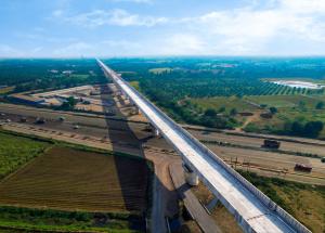 Bullet Train Viaduct at Bilimora, Gujarat
