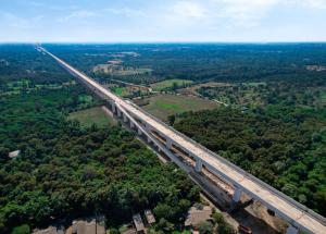 Bullet Train Viaduct at Navsari, Gujarat