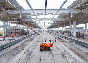 Bharuch Bullet Train Station taking shape. Architectural finishing works are now in progress